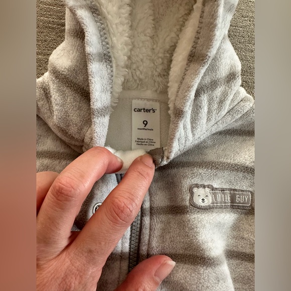 Carters striped bunting onesie 9 - Picture 2 of 3